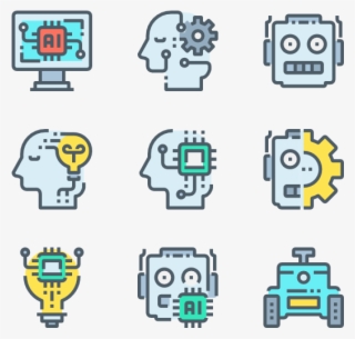 Robot Icon Packs - Lineal Color Icon