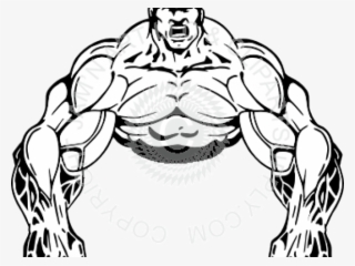 Bodybuilding Clipart Muscle Man - Bodybuilder Clipart
