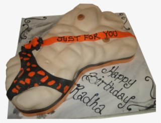 3d Muscle Man Adult Birthday Cake - Cake