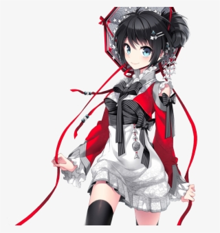 Tubes Style Mangas Png - Anime Girl With Short Black