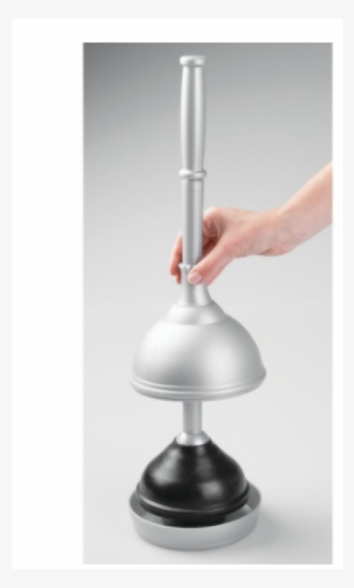 Interdesign Toilet Plunger And Holder For Bathroom - Sphere