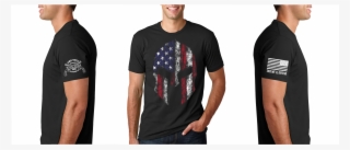 Men's Spartan T-shirt, Black, Two Vets Clothing Co - Soccer Dad Shirt
