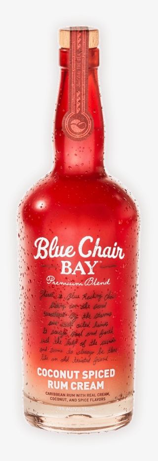 Coconut Spiced Rum Cream Bottle - Blue Chair Rum Red Bottle