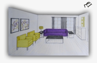 Living Room With Fireplace, - Living Room