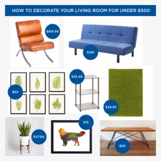 Decorating A Living Room For Under $500 - Studio Couch