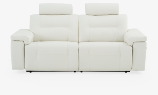 Image For White Reclining And Battery Motorized Sofa - Studio Couch