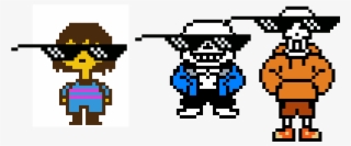 Pixilart Glasses Savage Undertale Anonymous Png Savage - Funny Undertale Gif Animated