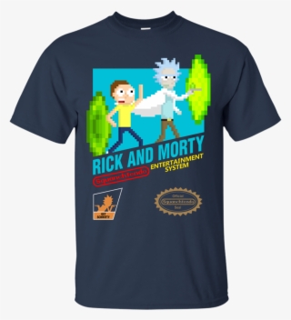 Rick And Morty Nes Cartridge With Logos T-shirt - Rick And Morty Nes