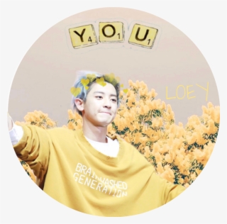 #chanyeol #exo #sticker #icon #freetoedit #remixit - Yellow And Light Blue Aesthetic