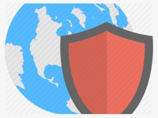 Security Shield Clipart Internet Security - Black And White Pictures Of World