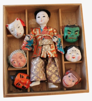 Japanese Theatre Mask - Figurine