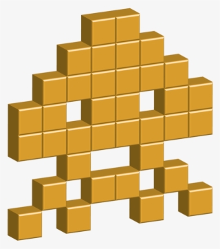 Space Invaders Aliens By Ricardo Gomes Barreto - Illustration