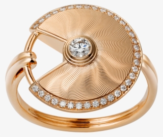 Amulette De Cartier Ring, Small Modelpink Gold, Diamonds - Cartier Amulette Ring Gold