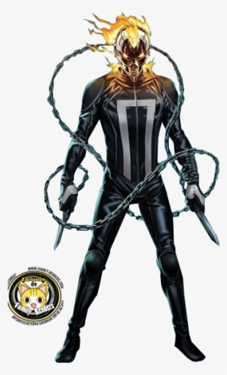 Ghost Rider Comic Render