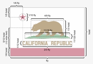 California Flag Colors - Fold California State Flag