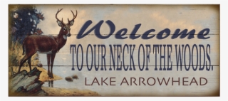 View Zoom Our Neck Of The Woods Sign - Elk