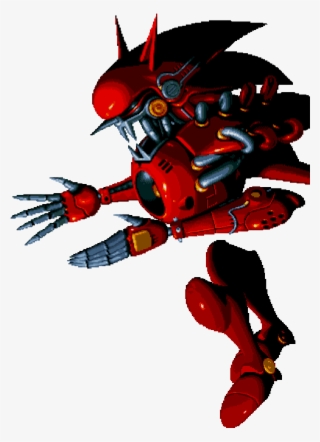 Metal Sonic Kai, The Final Boss Of Knuckles Chaotix - Metal Sonic Kai Sprites