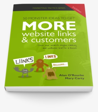 50 Monster Ideas To Get More Website Links & Customers - Book Cover