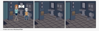 Fi And Homer In The Toilets - Cartoon
