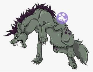 Sticker Snarling Hyena - Cartoon