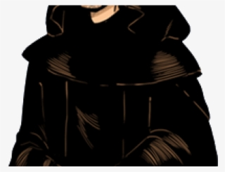 Monk Clipart Cloaked Figure - Leather Jacket