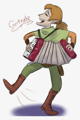 Accordion Playing Bard Character - Accordion Bard
