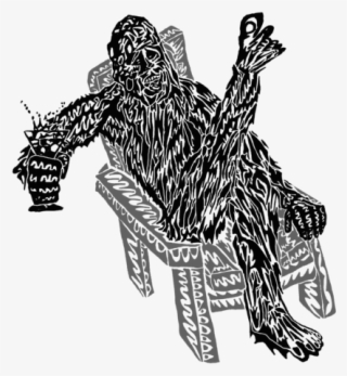 Bleed Area May Not Be Visible - Sasquatch Drawing