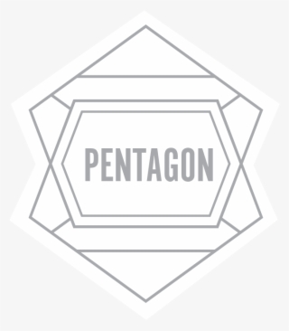 Pentagon Logo White Grey 01 - Illustration