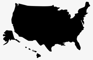 Magazine Cover Must Include - Silhouette United States Map Vector