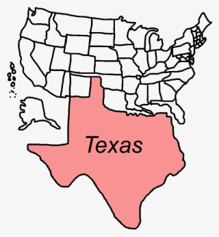 Texas In Usa - High Resolution United States Map Blank