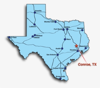 Conroe Texas Map - Tx Map Conroe Texas