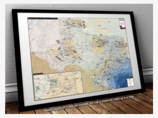 Texas Natural Gas Infrastructure Printed Wall Map Updated - Atlas