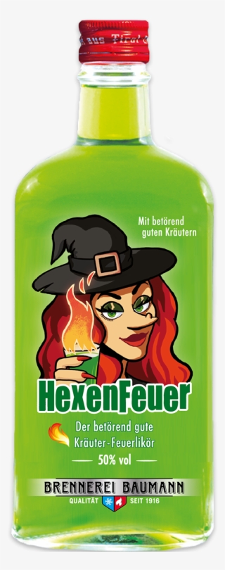 Green Fire Liqueur From Tyrol - Cartoon