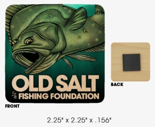 Wood Fishing Magnet - Catfish