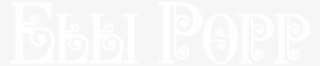 Elli Pop Logo Transparent White - Graphic Design