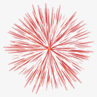 Firework Red Transparent Png Image - Art