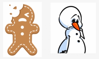 Stress - Broken Gingerbread Man Clipart