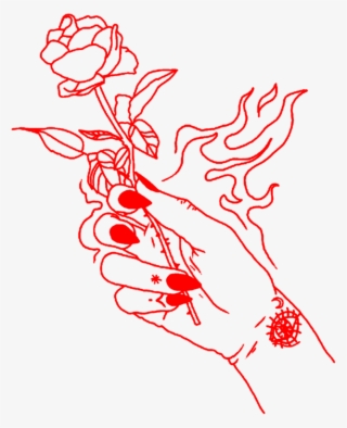 Aesthetic Clipart Rose - Aesthetic Red Transparent Background