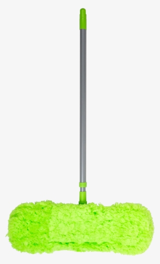 Shine Deluxe Microfibre Feather Flat Mop Silver/lime - Grass