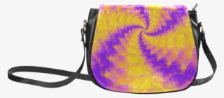 Color Explosion Spiral Yellow Lilac Composion Classic - Trick R Treat Sam Purse