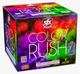 Color Rush, 500g Repeaters, Sfx Fireworks - Box
