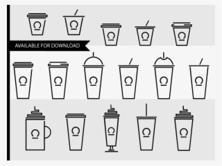 Set Of Icons "coffee Shop Drinks"