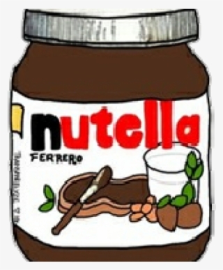 Drawn Nutella Cartoon - Nutella Tumblr Png