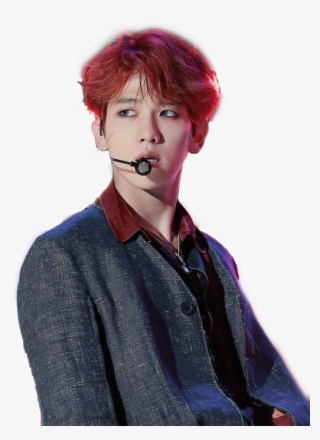 Exo Kpop Baekhyun Byunbaekhyun Orange Red Grey Sexy - Kpop Idols Male Red Hair
