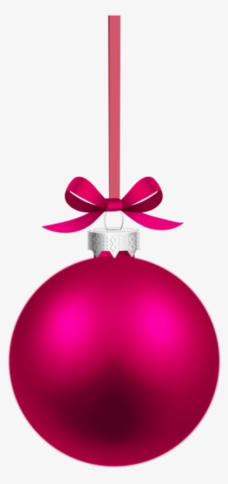 Free Png Download Pink Hanging Christmas Ball Clipart - Pink Hanging Christmas Ball
