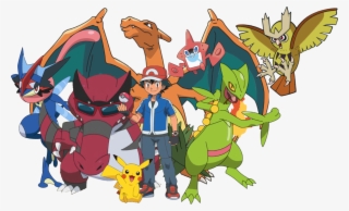 Pokemon Ash Png - Pokemon Ash Team Png