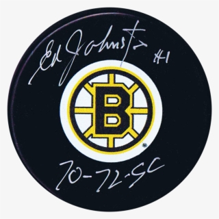 Ed Johnston Boston Bruins Autographed 70-72 Sc Puck - Np Name