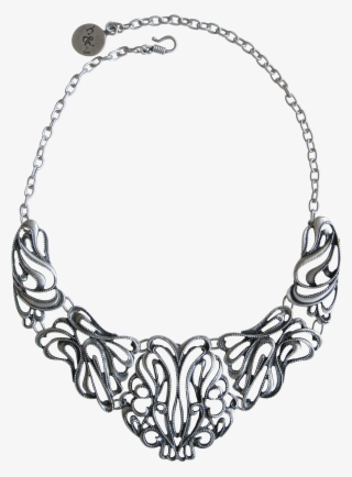 Black Flower Statement Necklaces