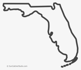 Free Florida Outline With Home On Border, Cricut Or