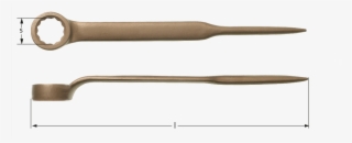 Construction Box End Wrench With Pin, Offset - Metalworking Hand Tool